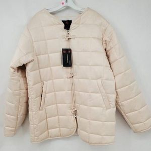 Men’s Jordan Quilted Down Thermore Jacket Cream Beige LARGE Brand New w/ Tags